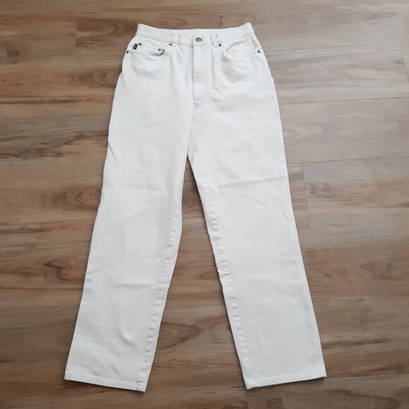 Ralph Lauren Off White Denim Jeans Size 6 - Picture 1 of 4